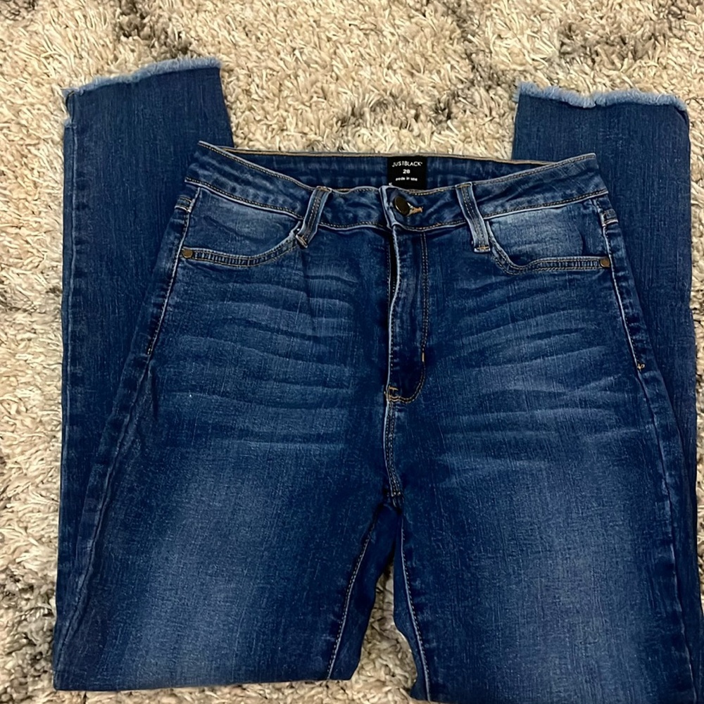 Just black skinny jeans size 28